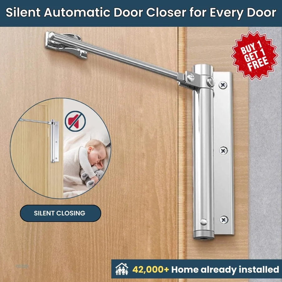 Automatic Door Closer for Home & Office ( Buy 1 Get 1 FREE 🔥 Summer Sale )